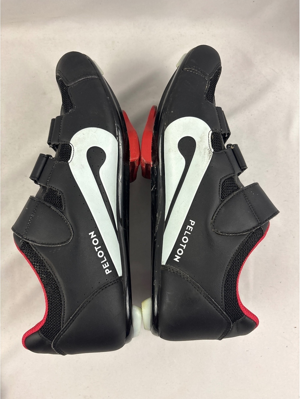 Peloton Cycling Shoes Black with Red Interior Size 46 US 12 - Picture 5 of 8